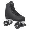 Nattork Roller Skates for Women and Girls, PU Leather High-top Quad Skates for Beginner, Indoor Outdoor Double-Row Skates for Adults - Black view 1
