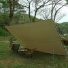 4m x 4m Large Camping Tarp, Lightweight Tarpaulin, Waterproof Tent, Camping Shelter, Portable Awning Canopy, Hammock Rain Fly, Outdoor Sunshade for Hiking Backpacking view 2
