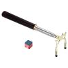 PATIKIL Retractable Billiards Cue Stick Bridge, Wooden Pool Cue Accessory with Removable Brass High Bridge Head for Pool Table Competition, Gold Tone view 1