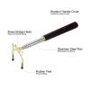 PATIKIL Retractable Billiards Cue Stick Bridge, Wooden Pool Cue Accessory with Removable Brass High Bridge Head for Pool Table Competition, Gold Tone view 4