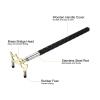 PATIKIL Retractable Billiards Cue Stick Bridge, Silicone Pool Cue Accessory with Removable Low Brass Bridge Head for Pool Table Competition, Gold Tone view 4