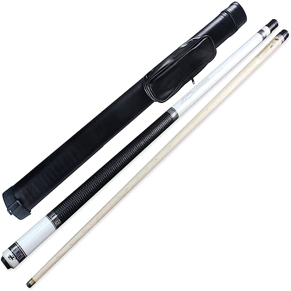 RYGHTTYT 1/2 Split Pool Cue 57Inch,5A Grade Maple Pool Cue Stick 19Oz Adult, Handmade Snooker Cue Leather Grip Sweat Absorption/Non-Slip(Color:a;Size:9.5Mm)