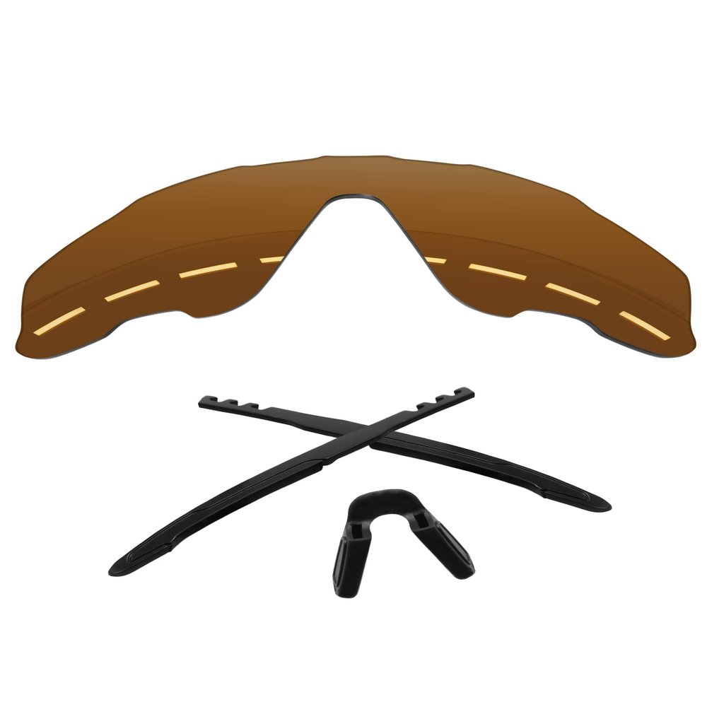 Forobb 1.6MM Polarized Replacement Lenses & Rubber Kits for Oakley OO9290Jaw-breaker Sunglasses - Tungsten Gold - Polycarbonate Polarized