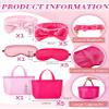 Sintuff 24 Pcs Girls Spa Birthday Party Supplies for 6-12 Years Girls Robes Sleepover Party Supplies Kids Robes Slumber Bulk(Size 8,Pink Birthday) view 3