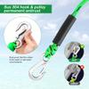 Watersports Heavy Duty Tow Harness with D Rings,Boat Tow Harness for Towing Towable Tube, Water Ski, Wakeboard (Green Balck(13 Feet=6'+6"+1')) view 3
