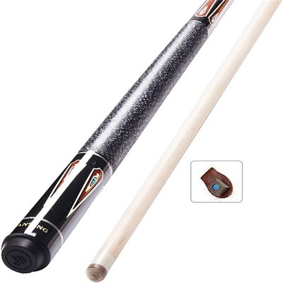 RYGHTTYT Adult Billiard Pool Cue Maple 58 Inch 19Oz, 1/2 Split Pool Cue,Billiards Stick Single Cue, Suitable for American Nine-Ball(Color:Cue B;Size:Tips13Mm)