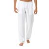ZYXTIM Men's Sweatpants with Pockets Elastic Waist Loose Fit Lightweight Casual Pants Male Workout Summer Beach Yoga Trousers White view 1