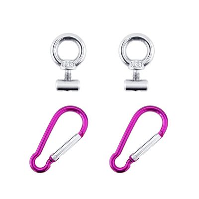 2PCS M4 Lifting Eye Nut Fastener Front Tent Stopper Track Mount Tie Down Eyelet Rail Track Screws Boat RV Caravan Camper Awning (Color : Type 2)