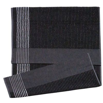 Devant Sports Towels Extra Large Caddy Golf Towel, Black/White Stripes