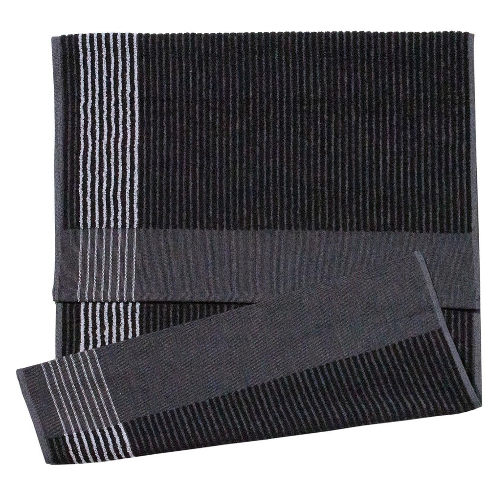 Devant Sports Towels Extra Large Caddy Golf Towel, Black/White Stripes