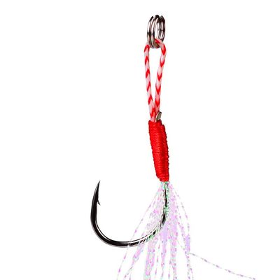 10pcs Fishing Hooks Set Barbed Single Circle Carp Hook with Thread Feather Roped Sea Fishinhook Fly Fishing Tackle (Color : A-1, Size : 11-10pcs)