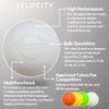 Velocity Practice Lacrosse Balls - 60 Pack - Official Size and Weight - White view 3
