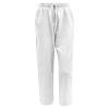 XUNRYAN Women's Cotton Linen Wide Leg Pants Summer Casual High Waisted Boho Palazzo Pants Baggy Lounge Trousers w Pockets view 3