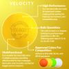Velocity Practice Lacrosse Balls - 60 Pack - Official Size and Weight - Yellow view 3