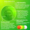Velocity Practice Lacrosse Balls - 60 Pack - Official Size and Weight - Lime Green view 3