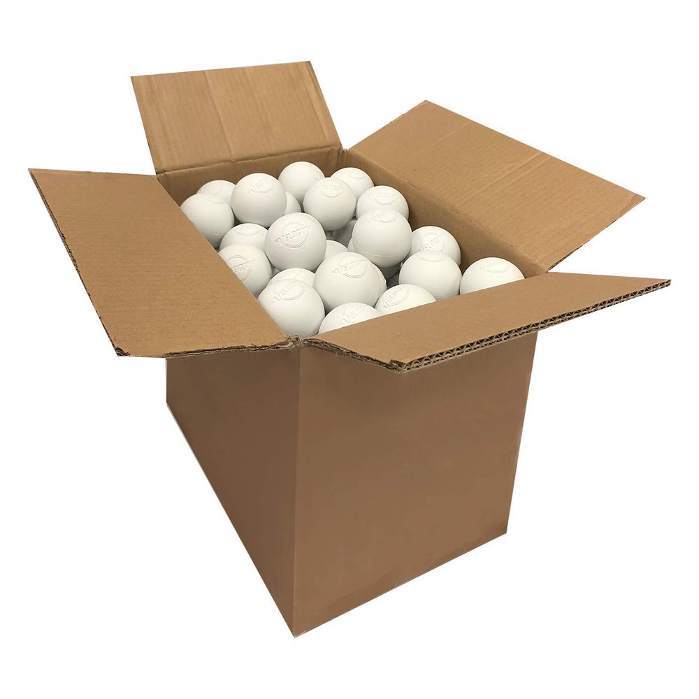 Velocity Practice Lacrosse Balls - 120 Pack - Official Size and Weight - White
