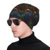 FINOWIN Abstract Kaleidoscope Mandala Slouchy Beanie Cap Winter Warm Soft Ski Knit Skull Hat Cap Headgear Gifts for Men Women view 2