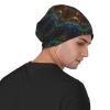 FINOWIN Abstract Kaleidoscope Mandala Slouchy Beanie Cap Winter Warm Soft Ski Knit Skull Hat Cap Headgear Gifts for Men Women view 4