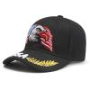 American Eagle Flag Cap Embroidery Eagle Baseball Cap USA Flag Cap Black view 2