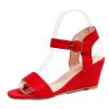 Sandals For Women With Arch Support Womens Platform Sandals Espadrille Wedge Ankle Strap Studded Open Toe Sandals view 1