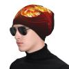 FINOWIN Flying Fire Butterfly Baggy Slouchy Beanie Cap Stretch Knitted Cuffed Skull Cap Headgear Gifts for Men Women Teenager view 2