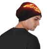 FINOWIN Flying Fire Butterfly Baggy Slouchy Beanie Cap Stretch Knitted Cuffed Skull Cap Headgear Gifts for Men Women Teenager view 4