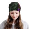 FINOWIN Fractal Flower Abstract Feather Slouchy Beanie Chemo Hat Hip-Hop Knitted Skull Cap Dwarf Hat Headgear Gifts for Women Men view 3