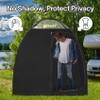 EighteenTek Pop Up Shower Tent Changing Room with Two Rooms - Portable Privacy Dressing Shelter for Outdoor Camping, Events, and More - 83"x43"x80"H view 2