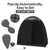 EighteenTek Pop Up Shower Tent Changing Room with Two Rooms - Portable Privacy Dressing Shelter for Outdoor Camping, Events, and More - 83"x43"x80"H view 3