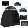 EighteenTek Pop Up Shower Tent Changing Room with Two Rooms - Portable Privacy Dressing Shelter for Outdoor Camping, Events, and More - 83"x43"x80"H view 4
