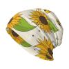 FINOWIN Sunflowers Cute Bees Slouchy Beanie Hat Cancer Headwear Knit Skull Cap Turban Hat Headgear Gifts for Men Women Girls Boys view 1
