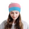 FINOWIN Transgender Pride Flag Baggy Slouchy Beanie Hat Loose Stretch Knitted Skull Beanie Cap Headgear Gifts for Adult Women Men view 3