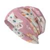 FINOWIN Kittens Cats Paw Prints Pink Slouchy Beanie Hat Loose Warm Knitted Skull Cap Headgear Gifts for Men Women Teenager view 1