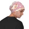 FINOWIN Kittens Cats Paw Prints Pink Slouchy Beanie Hat Loose Warm Knitted Skull Cap Headgear Gifts for Men Women Teenager view 4