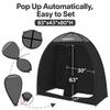 EighteenTek Pop Up Shower Tent Changing Room with Two Rooms - Portable Privacy Dressing Shelter for Outdoor Camping, Events - 83"x43"x80"H view 2