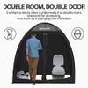 EighteenTek Pop Up Shower Tent Changing Room with Two Rooms - Portable Privacy Dressing Shelter for Outdoor Camping, Events - 83"x43"x80"H view 4