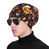FINOWIN Turkey Rooster Chicken Boho Ethnic Slouchy Beanie Hat Cancer Headwear Knitted Skull Sleep Cap Dwarf Hat Headgear Gifts for Women Men view 2