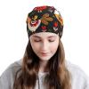 FINOWIN Turkey Rooster Chicken Boho Ethnic Slouchy Beanie Hat Cancer Headwear Knitted Skull Sleep Cap Dwarf Hat Headgear Gifts for Women Men view 3