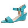 Espadrille Wedge Sandals For Women 2 Inch Heel Womens Platform Espadrille Wedges Open Toe High Heel Sandals with Ankle Strap Buckle Up Shoes view 1
