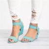 Espadrille Wedge Sandals For Women 2 Inch Heel Womens Platform Espadrille Wedges Open Toe High Heel Sandals with Ankle Strap Buckle Up Shoes view 2