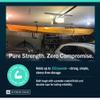 StoreYourBoard Kayak and Canoe Ceiling Hoist  Overhead Garage Storage Rack for Kayaks, Canoes, and Paddle Gear  Heavy Duty Pulley System Indoor Ceiling Mount  Holds 150 lbs, 8 to 10 ft High Spaces view 3