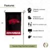 Desert Cactus University of Arkansas UA Garden Flag  19 x 12 inch Arkansas Razorbacks Banner, For Outdoor Display and Events (Design B) view 4