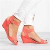 Black Wedges For Women Boots Womens Open Toe Ankle Strap Espadrille Casual Flatform Platform Wedge Sandals view 2