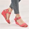 Black Wedges For Women Boots Womens Open Toe Ankle Strap Espadrille Casual Flatform Platform Wedge Sandals view 3