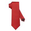 DecTwig Men's Ties Solid Color Formal Neckties 3.15" (8CM) Bright Red Ties For Men view 1