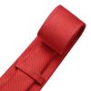 DecTwig Men's Ties Solid Color Formal Neckties 3.15" (8CM) Bright Red Ties For Men view 3