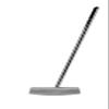 Bell N-360 No Offset Right Hand Standard Blade Center Shaft Putter - Matte Finish with Winn Jumbo Grip (36 Inches) view 1