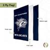 Desert Cactus University of New Hampshire UNH Garden Flag  19 x 12 inch New Hampshire Wildcats Banner, For Outdoor Display and Events (Design A) view 3