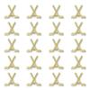 SHOP AWARDS AND GIFTS 1 Inch Gold Cross Hockey Sticks Sports Chenille Lapel Pin, Achievement Recognition Gifts, Bulk Pack of 20 view 1