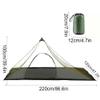 AXUYU Single Person Triangular Net Yarn Tent,Camping Net with Bottom,Compact Lightweight Outdoor Mesh Screen Tent with Carry Bag for Backpacking Hiking Camping Fishing Backyard view 2